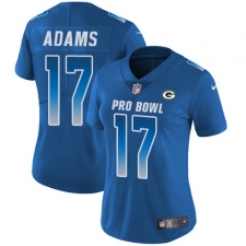 Women's Nike Green Bay Packers #17 Davante Adams Limited Royal Blue 2018 Pro Bowl NFL Jersey
