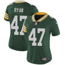 Women's Nike Green Bay Packers #47 Jake Ryan Elite Green Team Color NFL Jersey