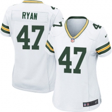 Women's Nike Green Bay Packers #47 Jake Ryan Game White NFL Jersey