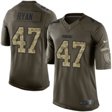 Youth Nike Green Bay Packers #47 Jake Ryan Elite Green Salute to Service NFL Jersey
