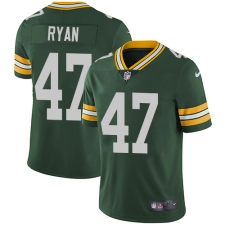 Youth Nike Green Bay Packers #47 Jake Ryan Green Team Color Vapor Untouchable Limited Player NFL Jersey