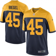 Men's Nike Green Bay Packers #45 Vince Biegel Game Navy Blue Alternate NFL Jersey