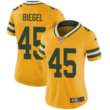 Women's Nike Green Bay Packers #45 Vince Biegel Limited Gold Rush Vapor Untouchable NFL Jersey