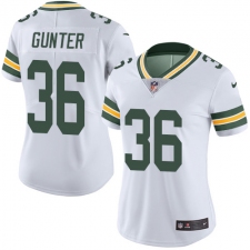 Women's Nike Green Bay Packers #36 LaDarius Gunter Elite White NFL Jersey