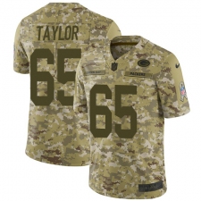 Men's Nike Green Bay Packers #65 Lane Taylor Limited Camo 2018 Salute to Service NFL Jersey