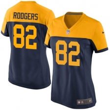 Women's Nike Green Bay Packers #82 Richard Rodgers Elite Navy Blue Alternate NFL Jersey