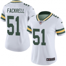 Women's Nike Green Bay Packers #51 Kyler Fackrell Elite White NFL Jersey
