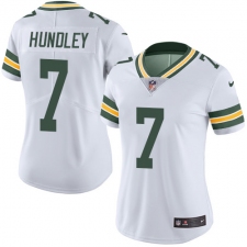 Women's Nike Green Bay Packers #7 Brett Hundley Elite White NFL Jersey