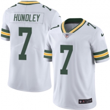 Youth Nike Green Bay Packers #7 Brett Hundley Elite White NFL Jersey