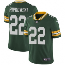 Youth Nike Green Bay Packers #22 Aaron Ripkowski Green Team Color Vapor Untouchable Limited Player NFL Jersey