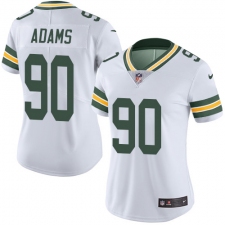 Women's Nike Green Bay Packers #90 Montravius Adams Elite White NFL Jersey