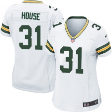 Women's Nike Green Bay Packers #31 Davon House Game White NFL Jersey