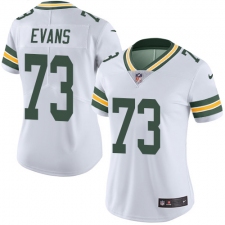 Women's Nike Green Bay Packers #73 Jahri Evans White Vapor Untouchable Limited Player NFL Jersey
