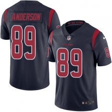 Youth Nike Houston Texans #89 Stephen Anderson Limited Navy Blue Rush Vapor Untouchable NFL Jersey