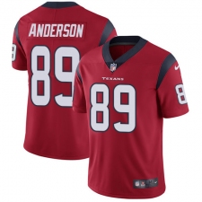Youth Nike Houston Texans #89 Stephen Anderson Limited Red Alternate Vapor Untouchable NFL Jersey