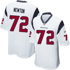 Men's Nike Houston Texans #72 Derek Newton Game White NFL Jersey
