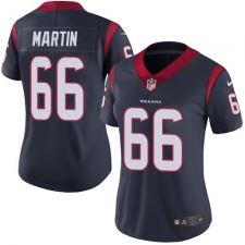 Women's Nike Houston Texans #66 Nick Martin Limited Navy Blue Team Color Vapor Untouchable NFL Jersey