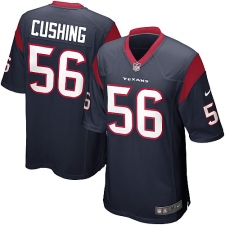 Men's Nike Houston Texans #56 Brian Cushing Game Navy Blue Team Color NFL Jersey