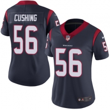 Women's Nike Houston Texans #56 Brian Cushing Elite Navy Blue Team Color NFL Jersey