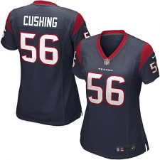 Women's Nike Houston Texans #56 Brian Cushing Game Navy Blue Team Color NFL Jersey