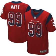 Men's Nike Houston Texans #99 J.J. Watt Elite Red Alternate Drift Fashion NFL Jersey