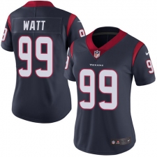 Women's Nike Houston Texans #99 J.J. Watt Elite Navy Blue Team Color NFL Jersey