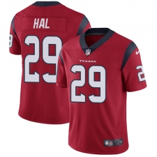 Men's Nike Houston Texans #29 Andre Hal Limited Red Alternate Vapor Untouchable NFL Jersey