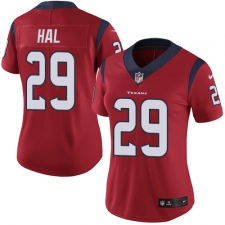 Women's Nike Houston Texans #29 Andre Hal Elite Red Alternate NFL Jersey