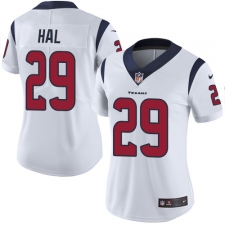 Women's Nike Houston Texans #29 Andre Hal Elite White NFL Jersey