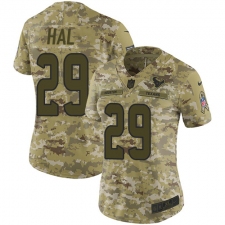 Women's Nike Houston Texans #29 Andre Hal Limited Camo 2018 Salute to Service NFL Jersey