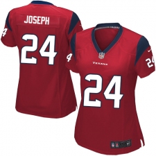 Women's Nike Houston Texans #24 Johnathan Joseph Game Red Alternate NFL Jersey