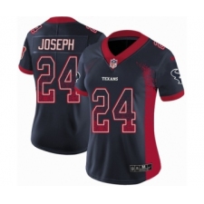Women's Nike Houston Texans #24 Johnathan Joseph Limited Navy Blue Rush Drift Fashion NFL Jersey