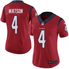 Women's Nike Houston Texans #4 Deshaun Watson Elite Red Alternate NFL Jersey