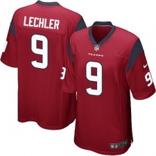 Men's Nike Houston Texans #9 Shane Lechler Game Red Alternate NFL Jersey