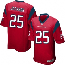 Men's Nike Houston Texans #25 Kareem Jackson Game Red Alternate NFL Jersey