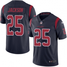 Youth Nike Houston Texans #25 Kareem Jackson Elite Navy Blue Rush Vapor Untouchable NFL Jersey