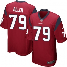 Men's Nike Houston Texans #79 Jeff Allen Game Red Alternate NFL Jersey