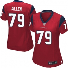 Women's Nike Houston Texans #79 Jeff Allen Game Red Alternate NFL Jersey