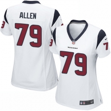 Women's Nike Houston Texans #79 Jeff Allen Game White NFL Jersey