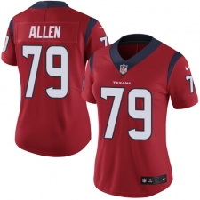 Women's Nike Houston Texans #79 Jeff Allen Limited Red Alternate Vapor Untouchable NFL Jersey