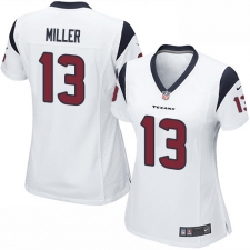 Women's Nike Houston Texans #13 Braxton Miller Game White NFL Jersey