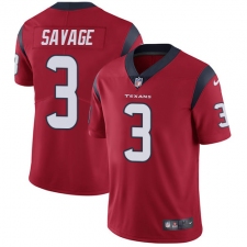 Men's Nike Houston Texans #3 Tom Savage Limited Red Alternate Vapor Untouchable NFL Jersey