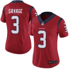 Women's Nike Houston Texans #3 Tom Savage Elite Red Alternate NFL Jersey