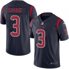 Youth Nike Houston Texans #3 Tom Savage Elite Navy Blue Rush Vapor Untouchable NFL Jersey