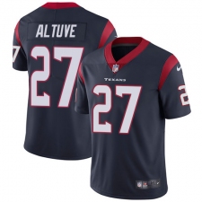Men's Nike Houston Texans #27 Jose Altuve Limited Navy Blue Team Color Vapor Untouchable NFL Jersey