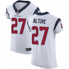 Men's Nike Houston Texans #27 Jose Altuve White Vapor Untouchable Elite Player NFL Jersey