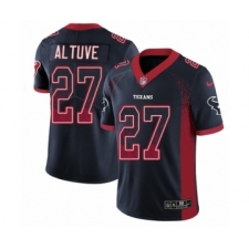 Youth Nike Houston Texans #27 Jose Altuve Limited Navy Blue Rush Drift Fashion NFL Jersey