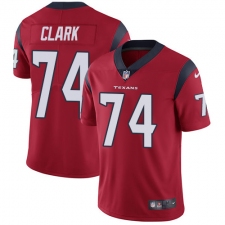 Men's Nike Houston Texans #74 Chris Clark Limited Red Alternate Vapor Untouchable NFL Jersey