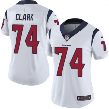 Women's Nike Houston Texans #74 Chris Clark Elite White NFL Jersey