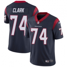 Youth Nike Houston Texans #74 Chris Clark Elite Navy Blue Team Color NFL Jersey